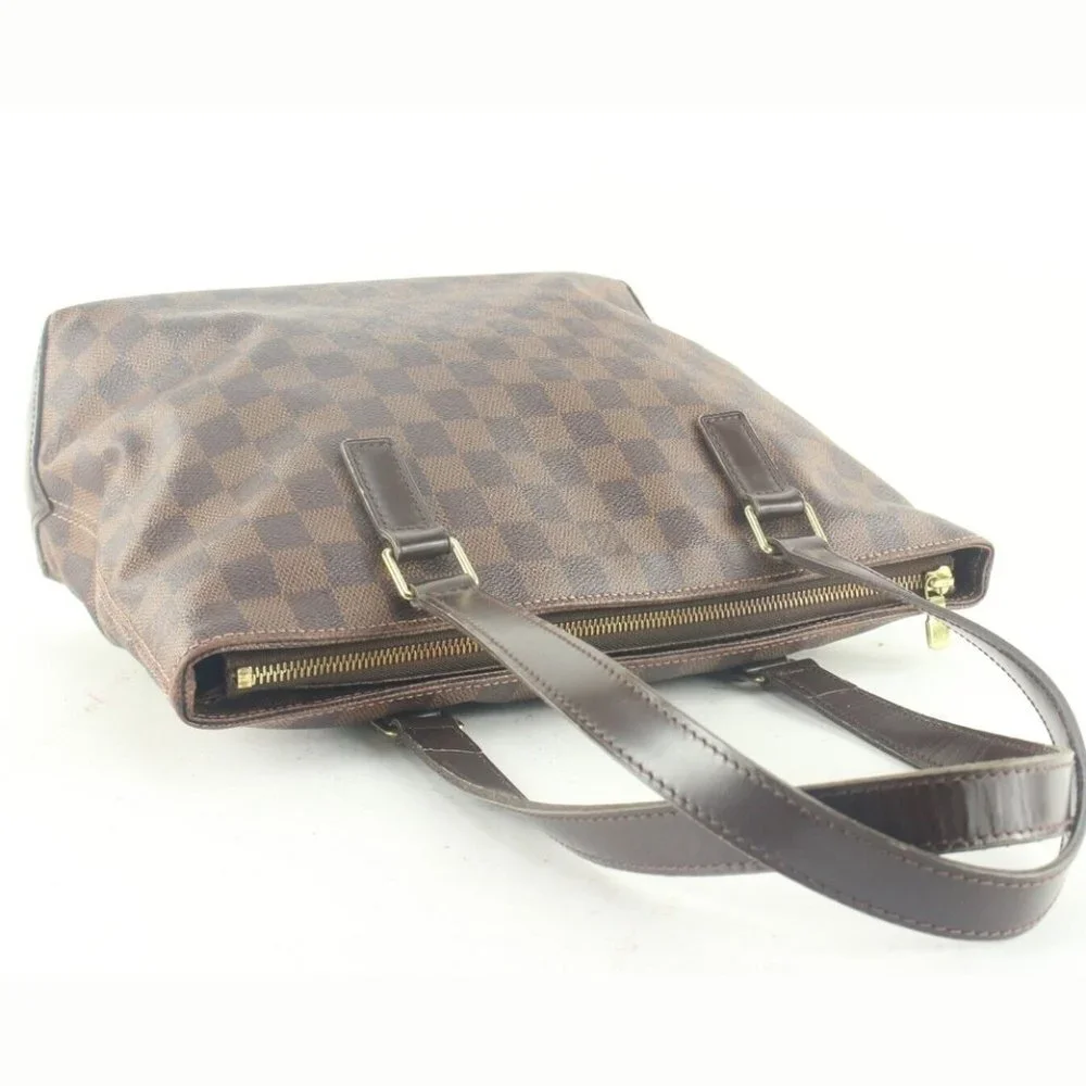 Louis Vuitton SPECIAL ORDER Damier Ebene Cabas Piano Zip Top Shoulder 2LV830K
